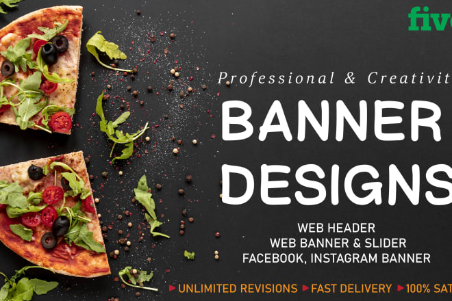 I will design eye catching professional web banners within 24 hours
