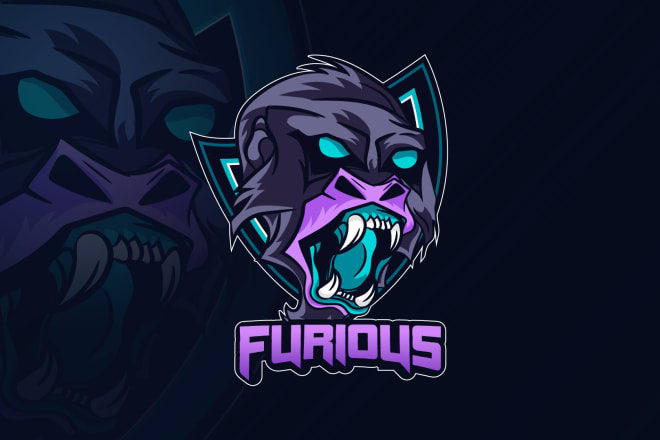 I will design mascot logo for gaming, esport and twitch