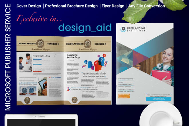 I will design microsoft publisher flyer, brochure or any template