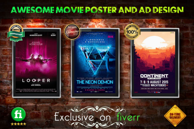 I will design movie poster and advertisement poster