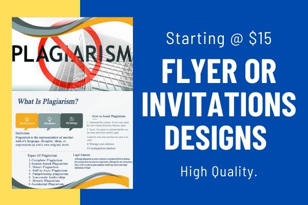 I will design professional flyers and posters for you