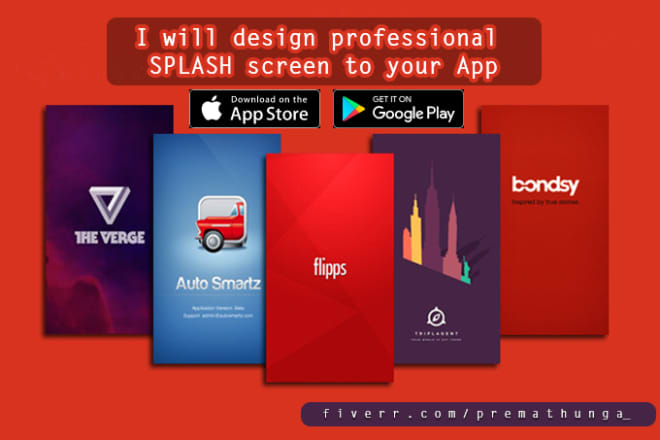 I will design professional splash screen to your app