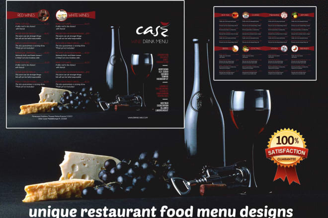 I will design restaurant menu, food menu, service menu