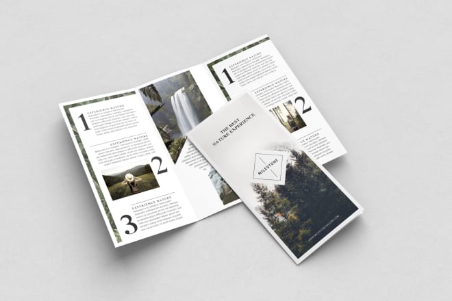 I will design stylish booklet, pamphlet, flyer or trifold brochure