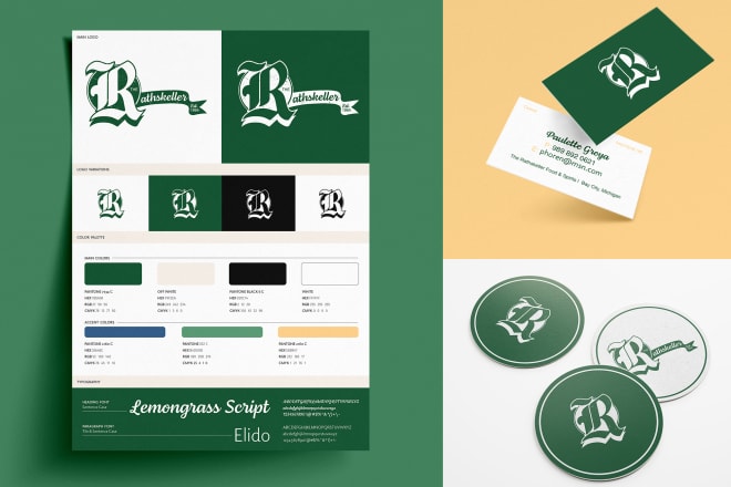 I will design your custom brand identity guide and logo