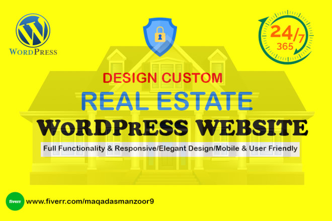 I will develop a beautiful custom real estate website in wordpress and wix website