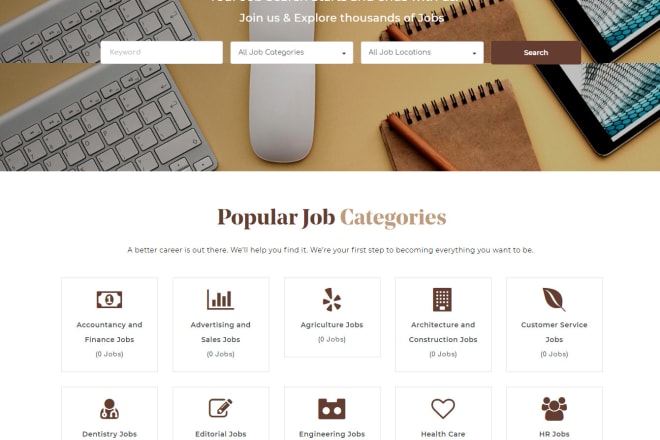 I will develop job posting and jobs search wordpress responsive
