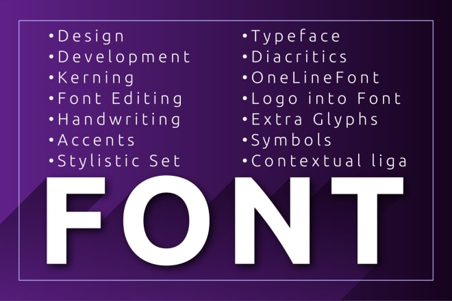 I will develop your own font design ttf or otf
