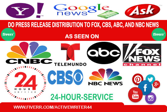 I will distribution press release to 350 sites with google news