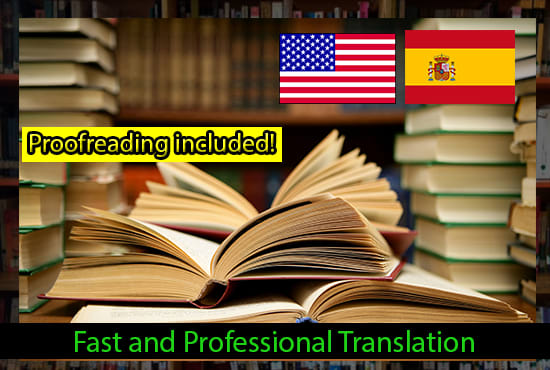 I will do a professional book translation from english to spanish