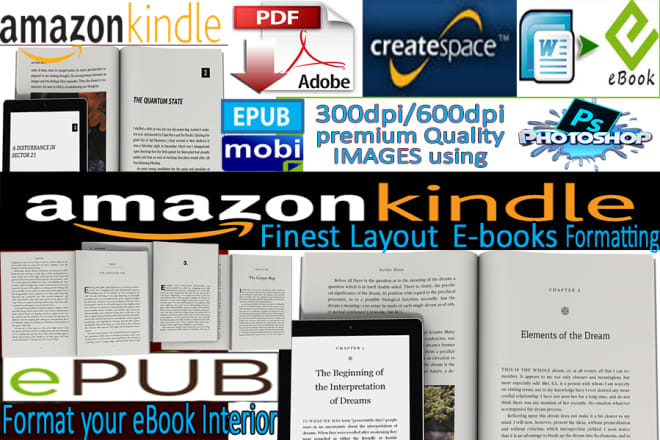 I will do book KDP formatting, createspace formatting, kindle formatting