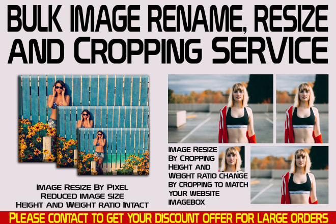I will do bulk rename and resize images or photos within 1 hour