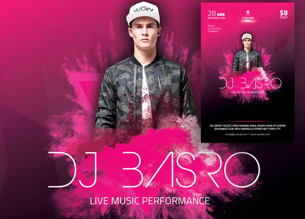 I will do dj flyers design to promote an electro, club music event