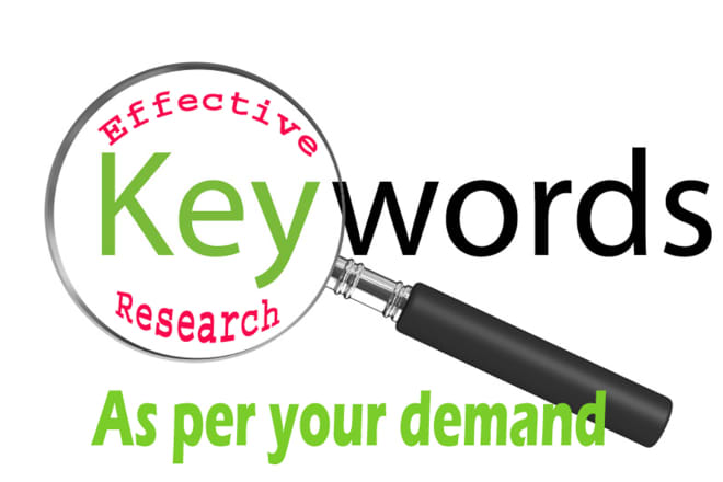 I will do effective keyword research service