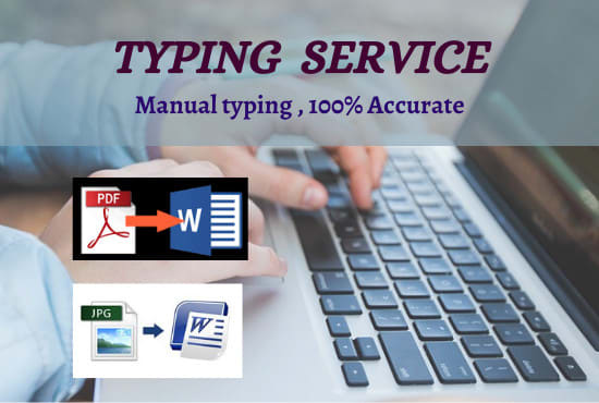 I will do fast typing with unlimited revisions with accuracy