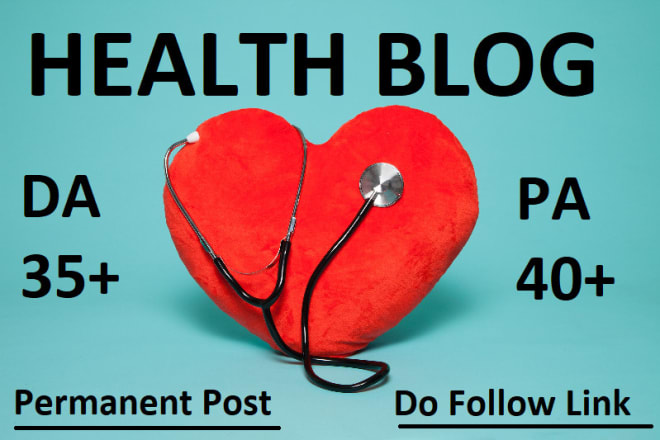 I will do guest post in da 35 health and fitness blog
