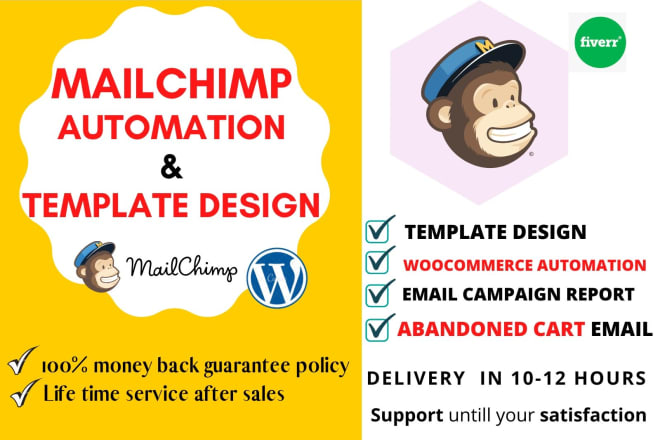 I will do mailchimp, woocommerce automation, email template with email campaign