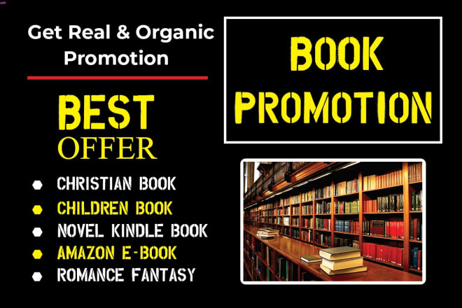 I will do organic amazon kindle book ebook marketing to get real promotion