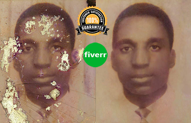 I will do photo restoration old photo retouching and colorize photo