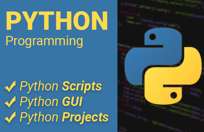 I will do python programming projects