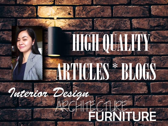 I will do quality articles relating to interior design architecture
