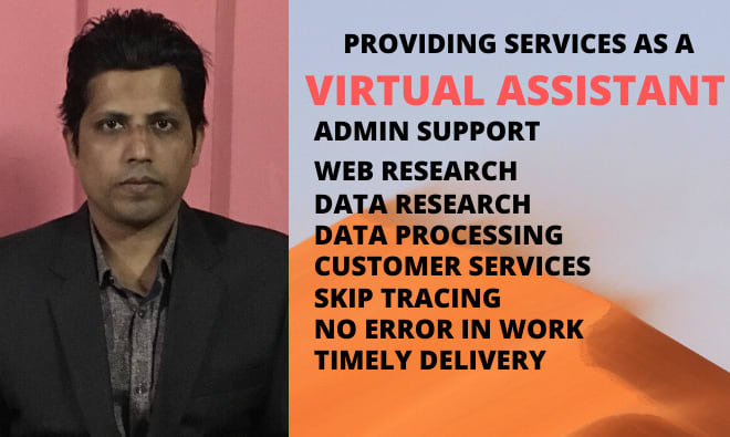 I will do quality virtual assistant job for admin support, web research and data entry