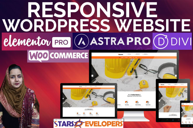I will do responsive wordpress website and theme customization