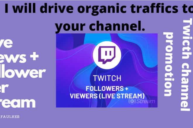 I will do stunning twitch promotion for your twitch channel and boost your channel