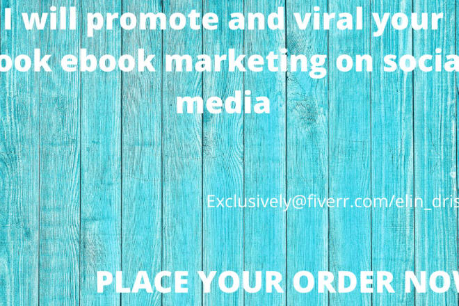 I will do viral ebook, kindle book amazon book promotion and book marketing