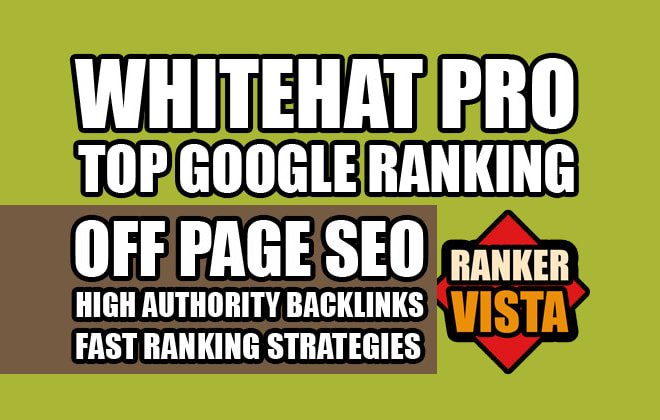 I will do white hat pro off page SEO manual backlinks