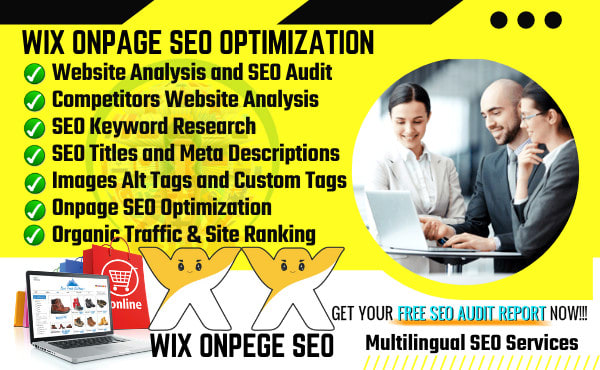 I will do wix SEO optimization, custom meta tags, meta descriptions and schema markup