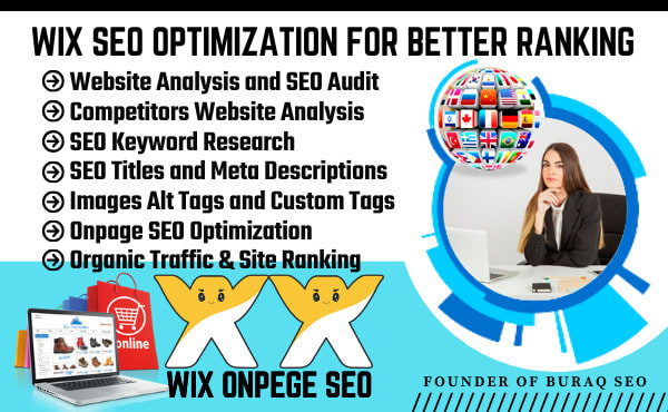 I will do wix SEO optimization, custom meta tags, meta descriptions and schema markup