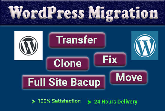 I will do wordpress migration, transfer, backup and wordpress customisation