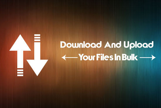 I will download and upload your files in bulk