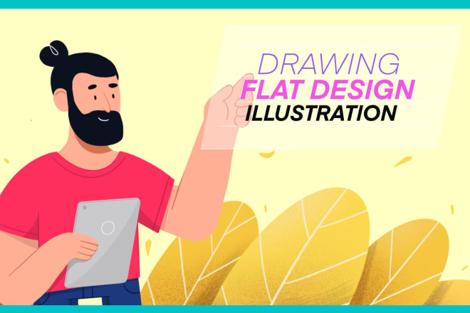 I will drawing amazing flat vector illustration with people