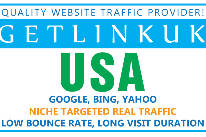 I will drive keyword targeted USA web traffic, organic visitors