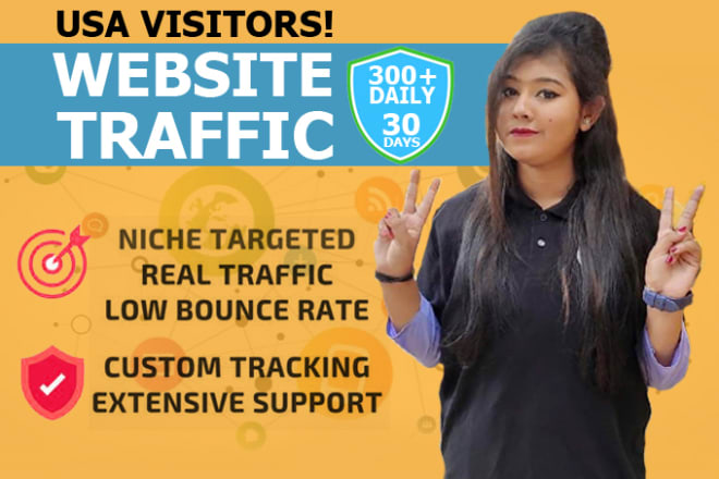 I will drive low bounce organic usa web traffic for your website