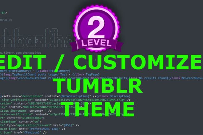 I will edit customize your tumblr theme html css