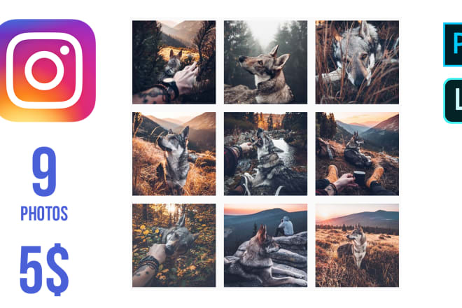 I will edit your instagram photos with photoshop and lightroom