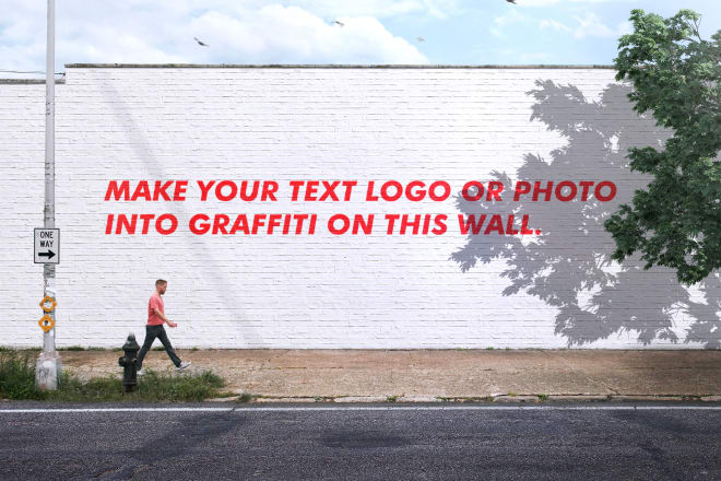 I will edit your text, logo, or photo into graffiti on street wall