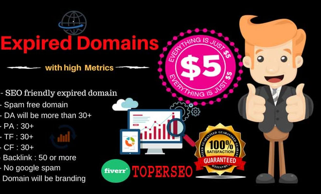 I will find high authority ahrefs DR 50 expired domains