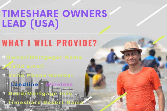 I will generate timeshare owners leads in the USA