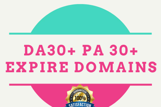I will give you expired domains with high authority backlinks pa 20 da 20