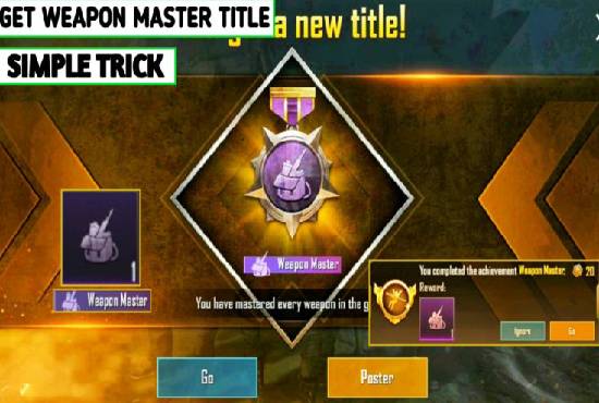 I will help you to get weapon master in pubg mobile