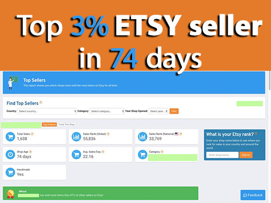 I will how my etsy shop reached top 3 pct in 74 days