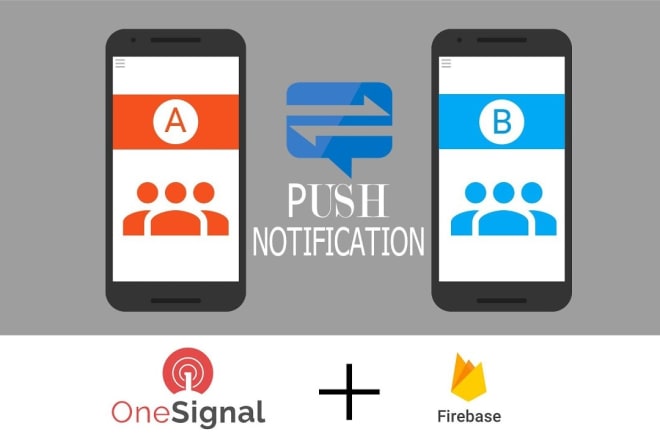 I will implement onesignal and firebase push notification in android apps