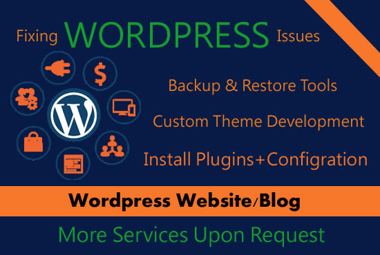 I will install wordpress and upload your theme