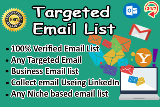 I will make a niche targeted place email list for your business