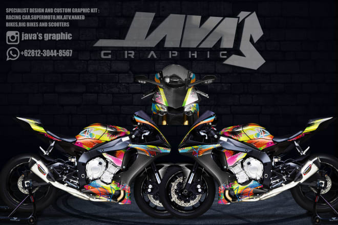 I will make awesome motosport, vehicle wrap design