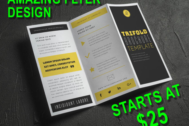 I will make flyers or pamphlets for your business